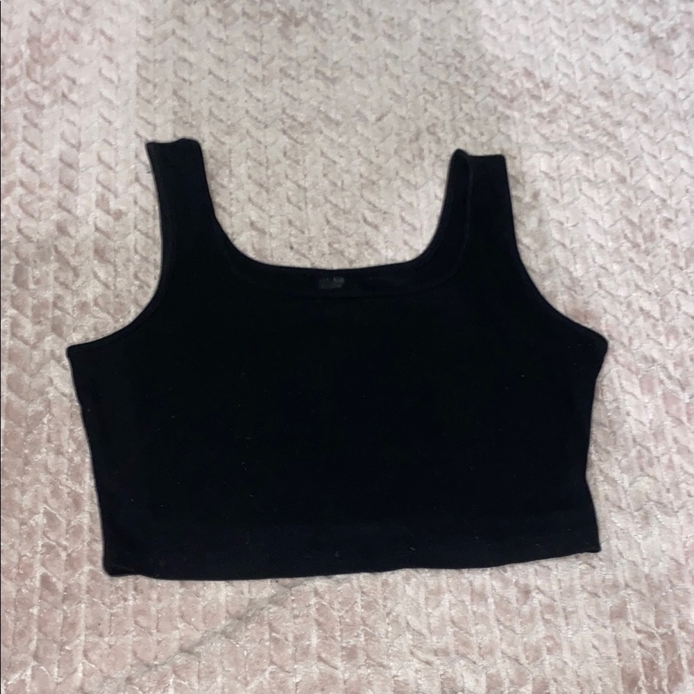 Black Women's Crop Top